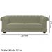 Sofa 3 Lugares 220 cm Ponteio Veludo SL 940 Moll
