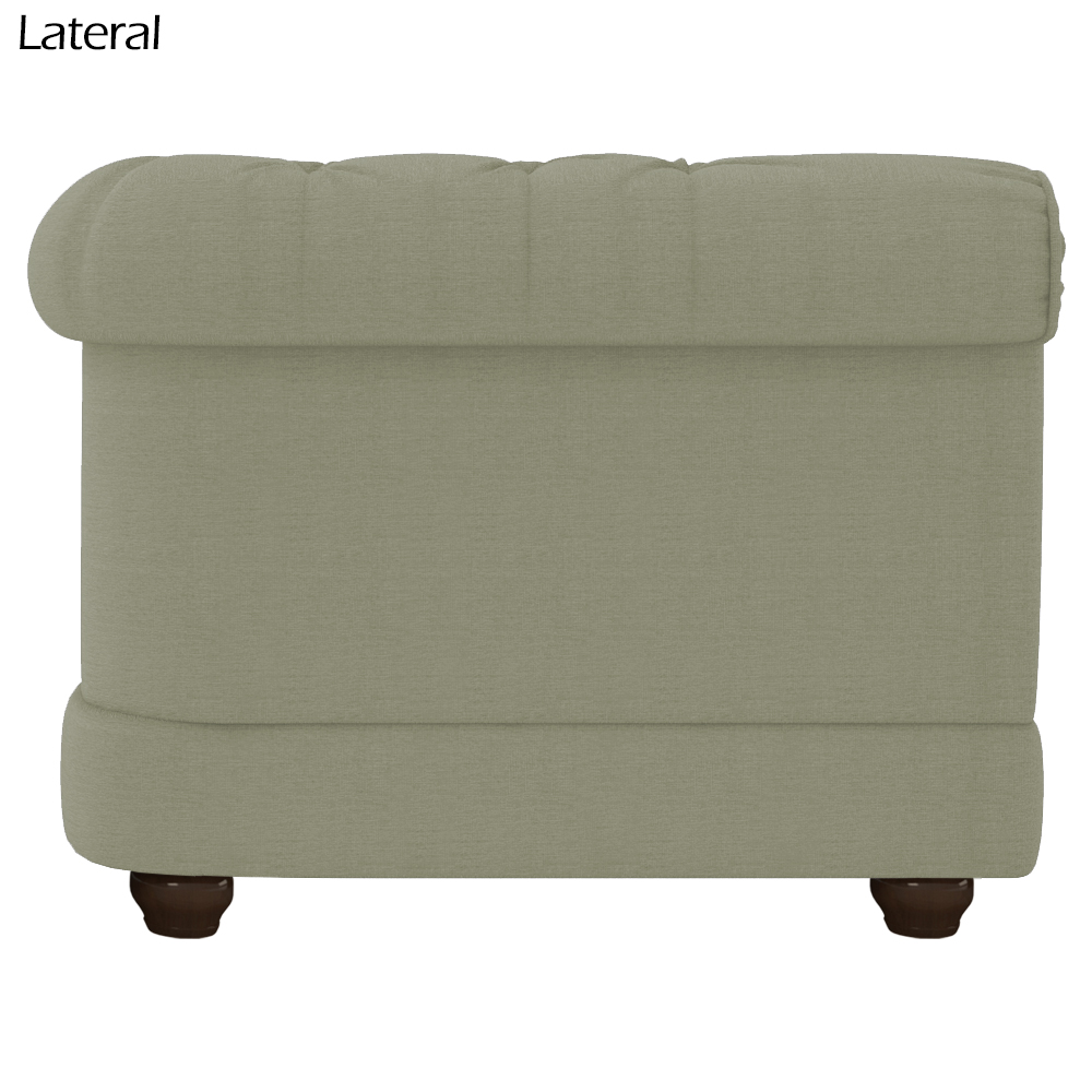 Sofa 3 Lugares 220 cm Ponteio Veludo SL 940 Moll