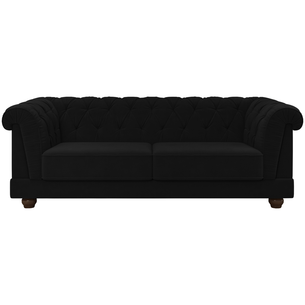Sofa 3 Lugares 220 cm Ponteio Veludo SL 944 Moll