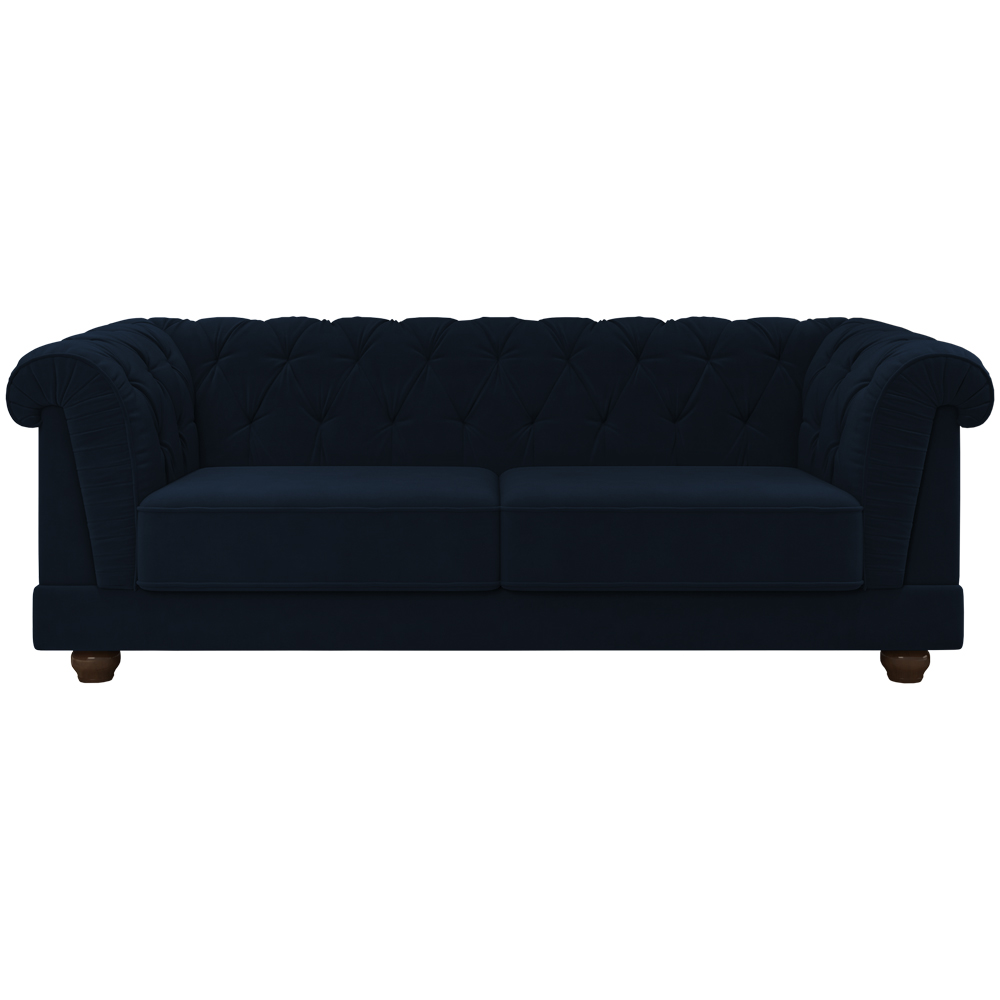 Sofa 3 Lugares 220 cm Ponteio Veludo SL 948 Moll