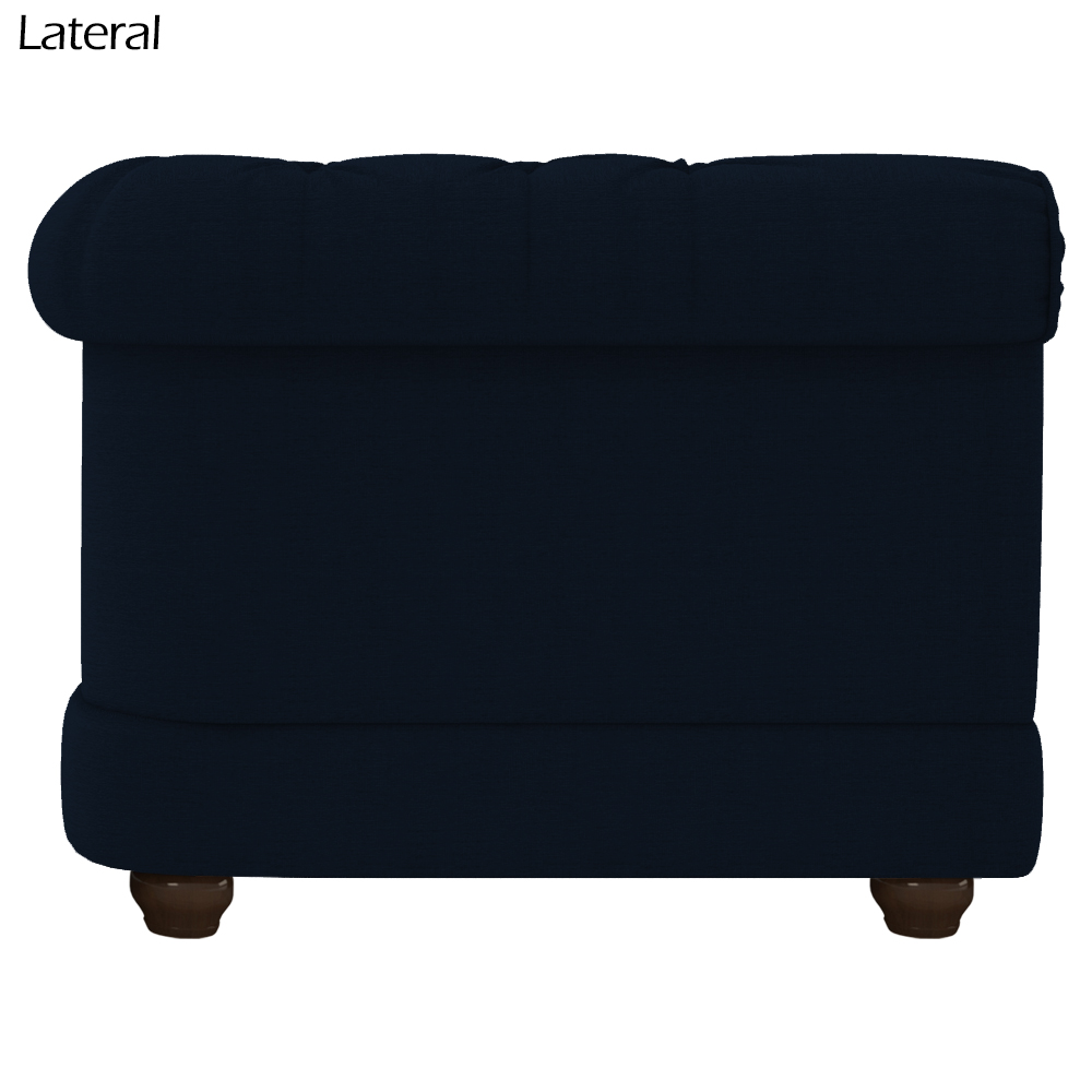 Sofa 3 Lugares 220 cm Ponteio Veludo SL 948 Moll