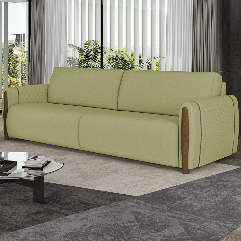 Sofa 3 Lugares 223 cm Encanto Linho TCE 1027 Moll