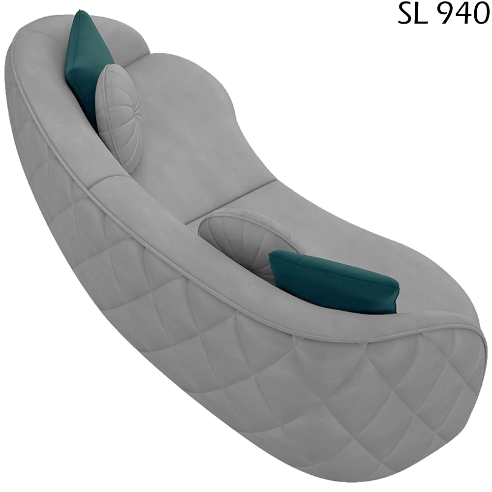 Sofa 3 Lugares 240 cm Passion Veludo SL 940 Moll