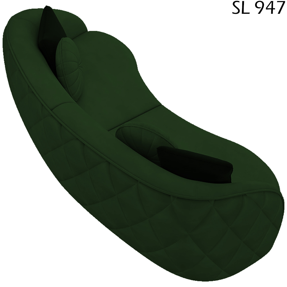 Sofa 3 Lugares 240 cm Passion Veludo SL 947 Moll