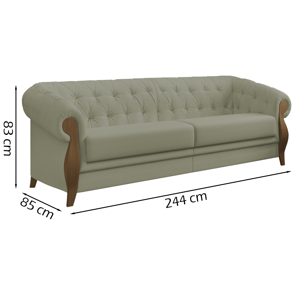 Sofa 3 Lugares 244 cm Murano SL 940 Moll