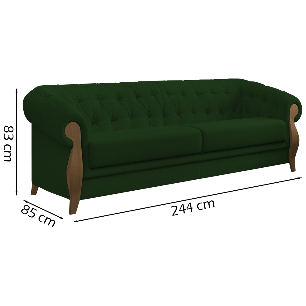 Sofa 3 Lugares 244 cm Murano SL 947 Moll