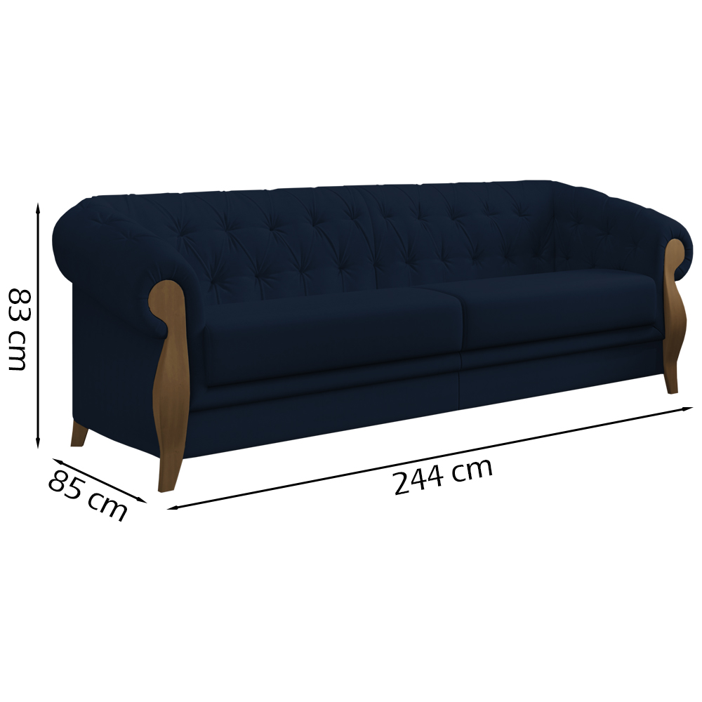 Sofa 3 Lugares 244 cm Murano SL 948 Moll
