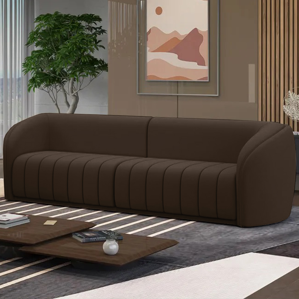 Sofa 3 Lugares 252 cm Memphis Veludo SL 942 Moll