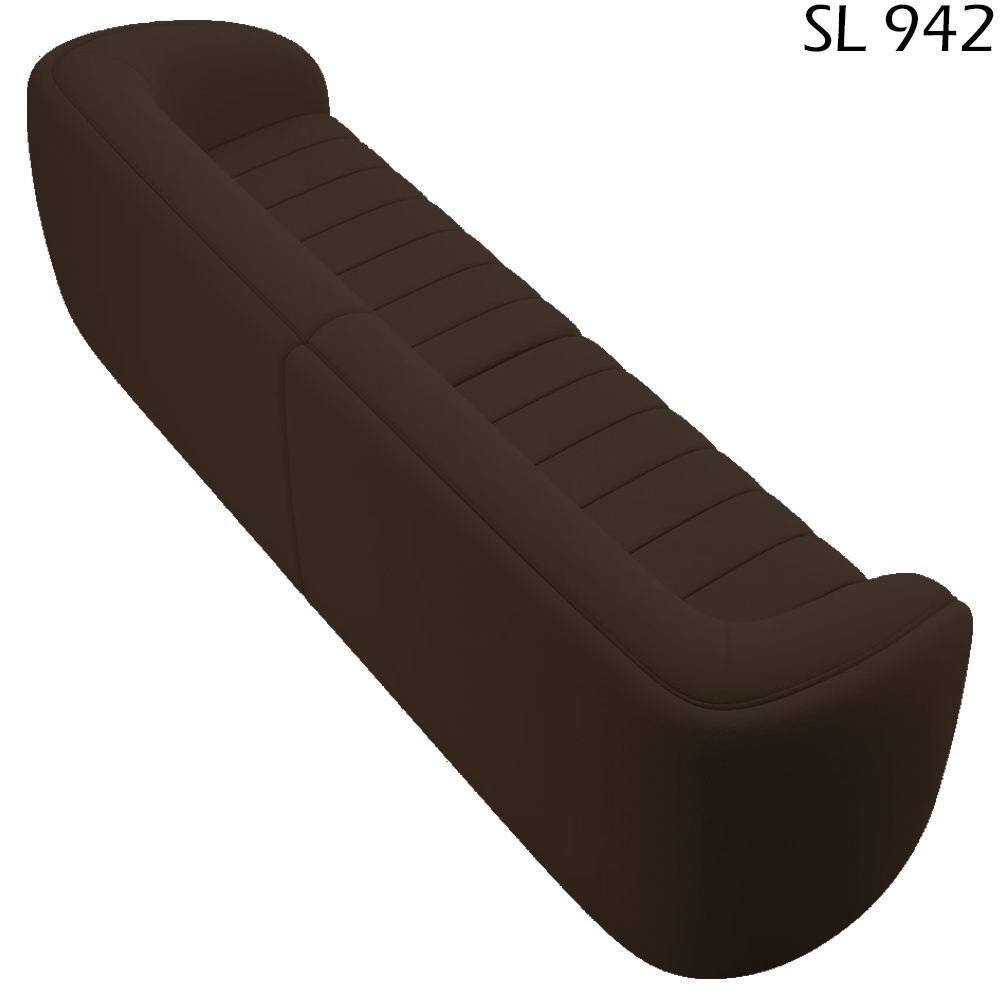 Sofa 3 Lugares 252 cm Memphis Veludo SL 942 Moll