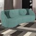 Sofa 4 Lugares 288 cm Passion Veludo SL 946 Moll