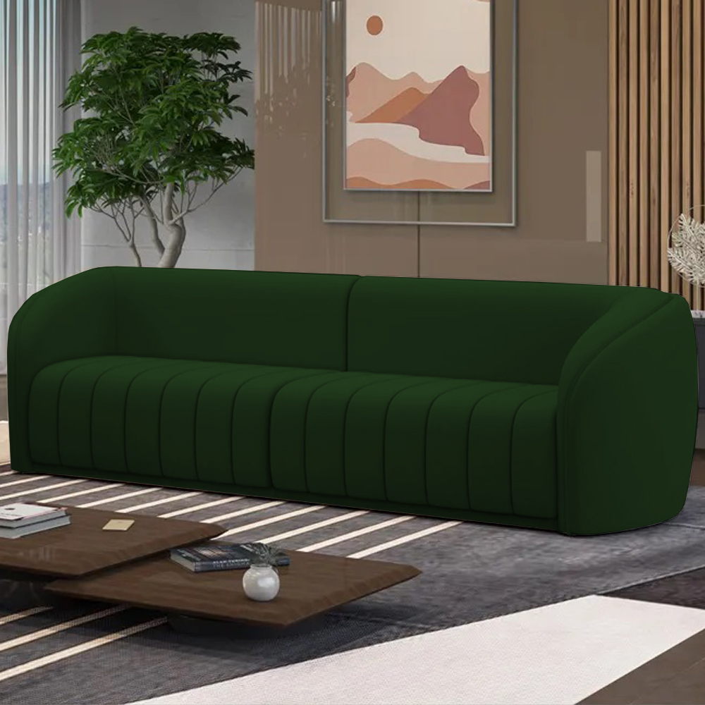 Sofa 4 Lugares 292 cm Memphis Veludo SL 947 Moll