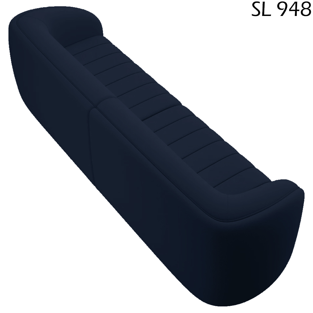 Sofa 4 Lugares 292 cm Memphis Veludo SL 948 Moll