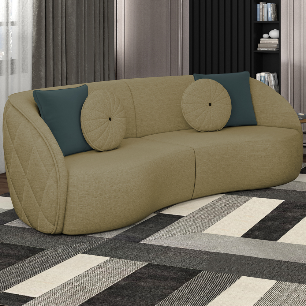 Sofa 4 Lugares 318 cm Passion Linho TCE 1025 Moll