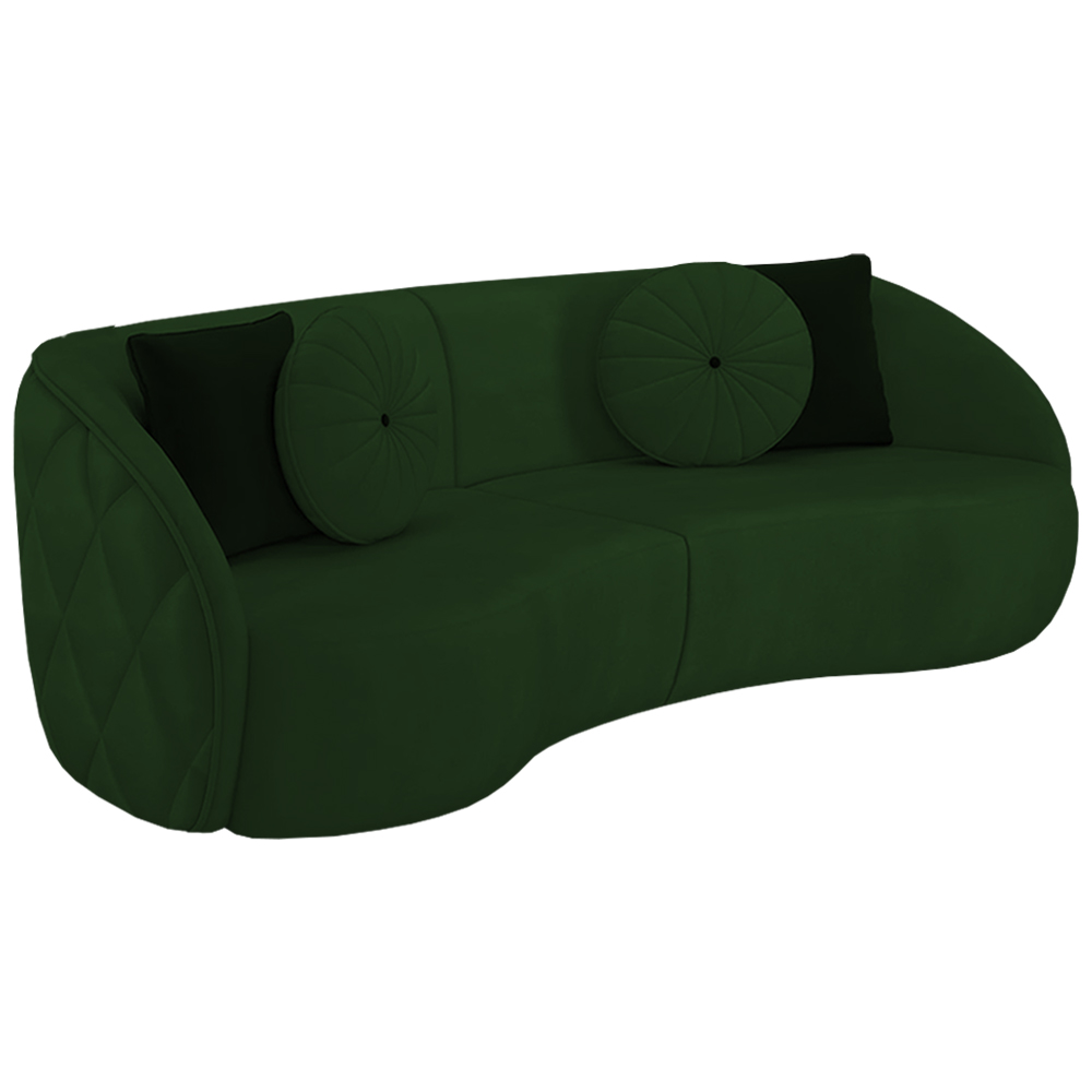 Sofa 4 Lugares 318 cm Passion Veludo SL 947 Moll