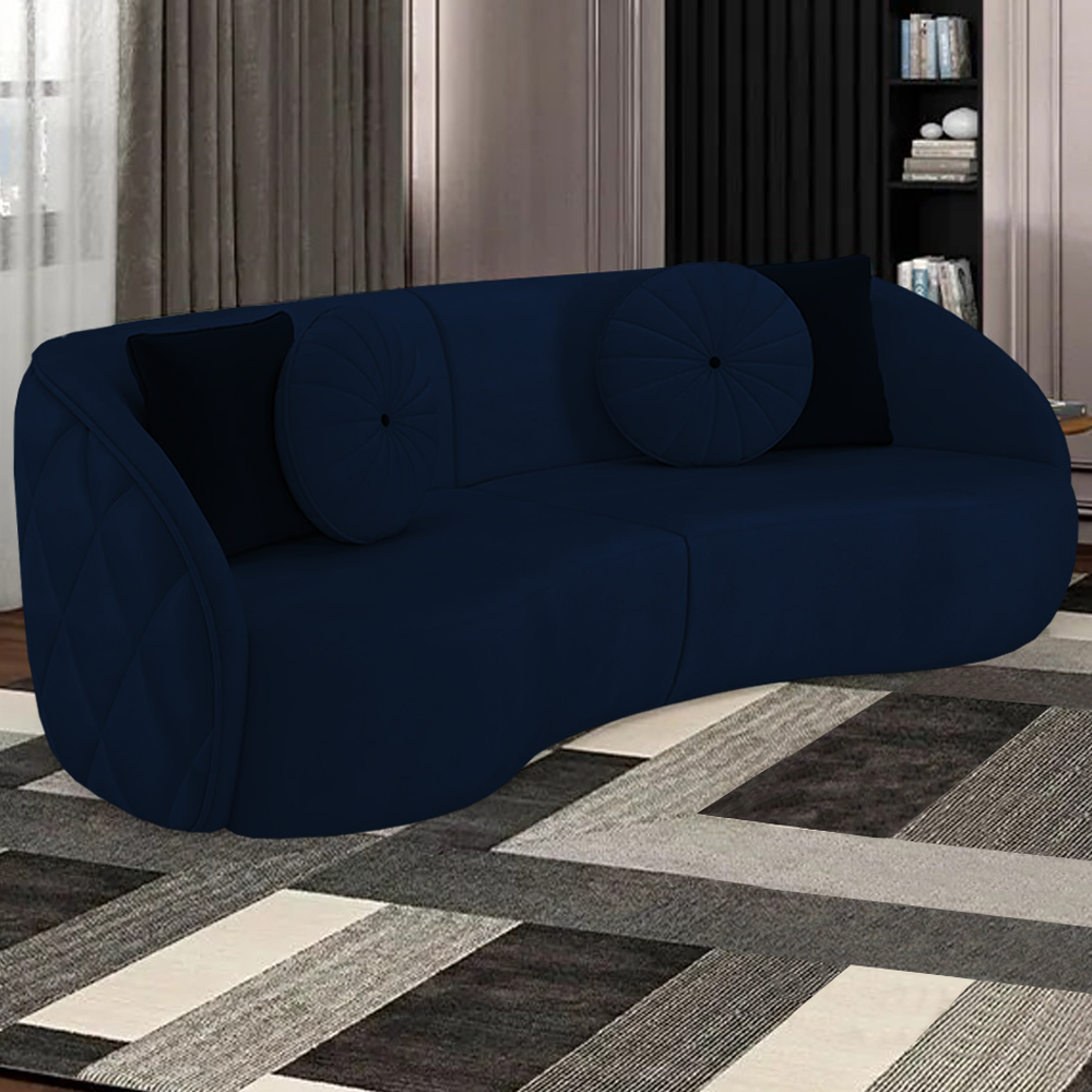 Sofa 4 Lugares 318 cm Passion Veludo SL 948 Moll