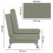 Sofa Cama 3 Lugares 193 cm Eva Veludo SL 940 Moll