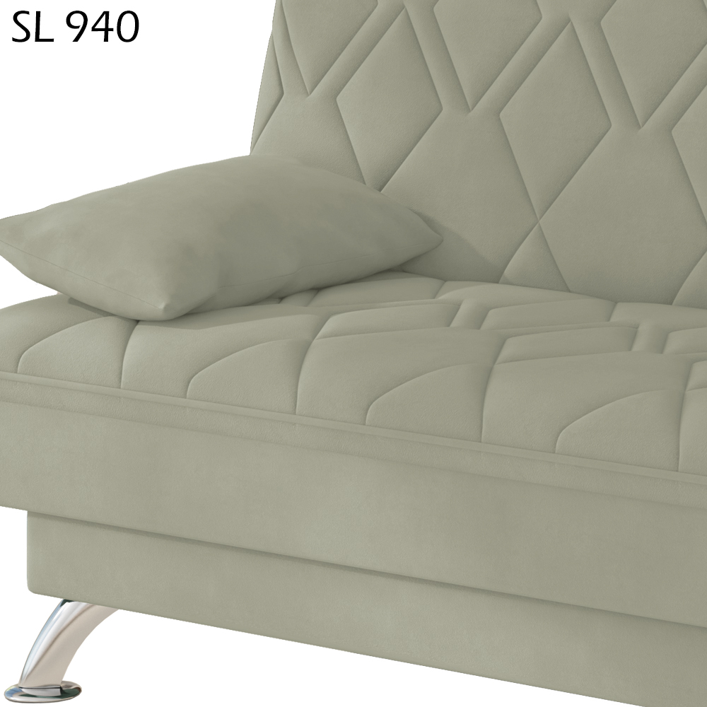 Sofa Cama 3 Lugares 193 cm Eva Veludo SL 940 Moll