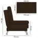 Sofa Cama 3 Lugares 193 cm Eva Veludo SL 942 Moll