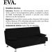 Sofa Cama 3 Lugares 193 cm Eva Veludo SL 944 Moll