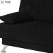 Sofa Cama 3 Lugares 193 cm Eva Veludo SL 944 Moll