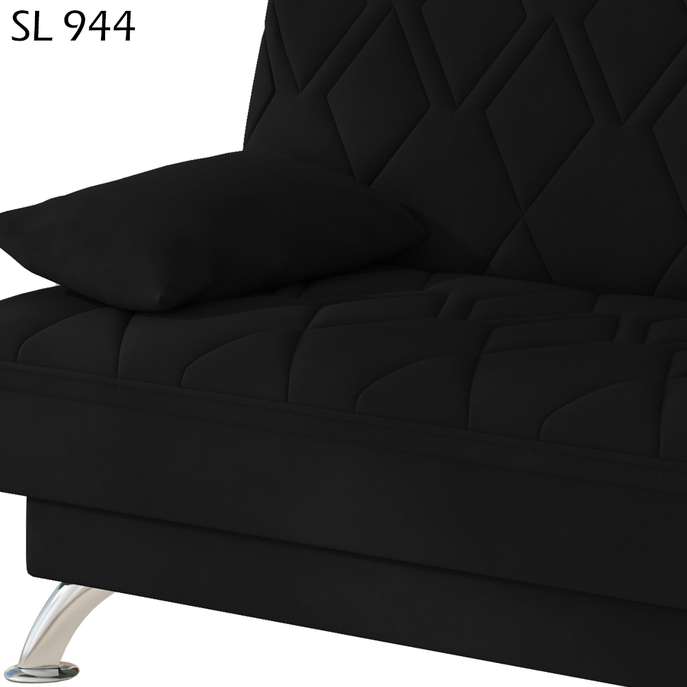 Sofa Cama 3 Lugares 193 cm Eva Veludo SL 944 Moll