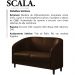 Sofa Decorativo 2 Lugares 120 cm Scala Corano TCS 721 Moll
