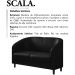 Sofa Decorativo 2 Lugares 120 cm Scala Corano TCS 724 Moll