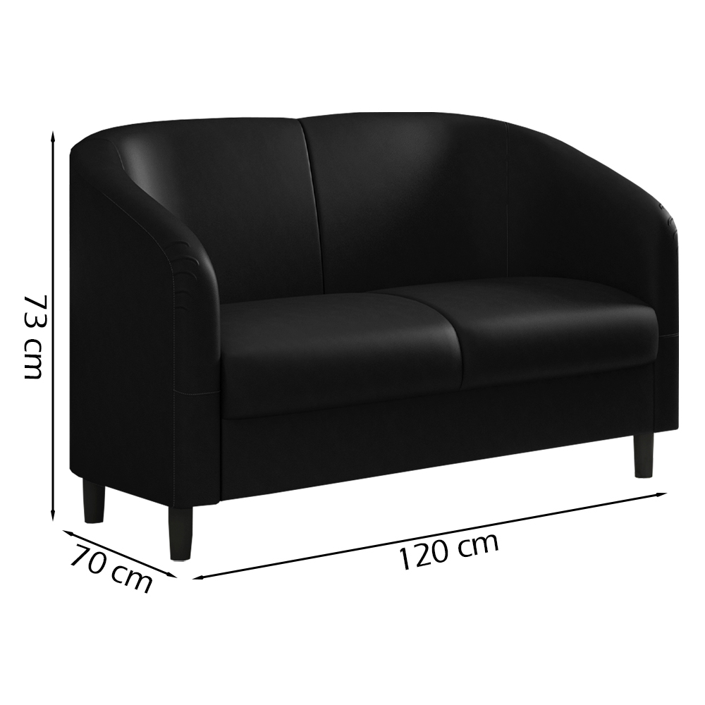 Sofa Decorativo 2 Lugares 120 cm Scala Corano TCS 724 Moll