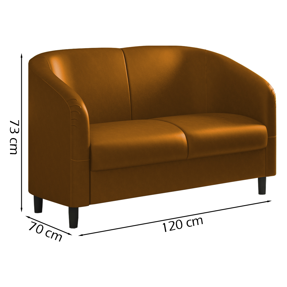 Sofa Decorativo 2 Lugares 120 cm Scala Corano TCS 727 Moll