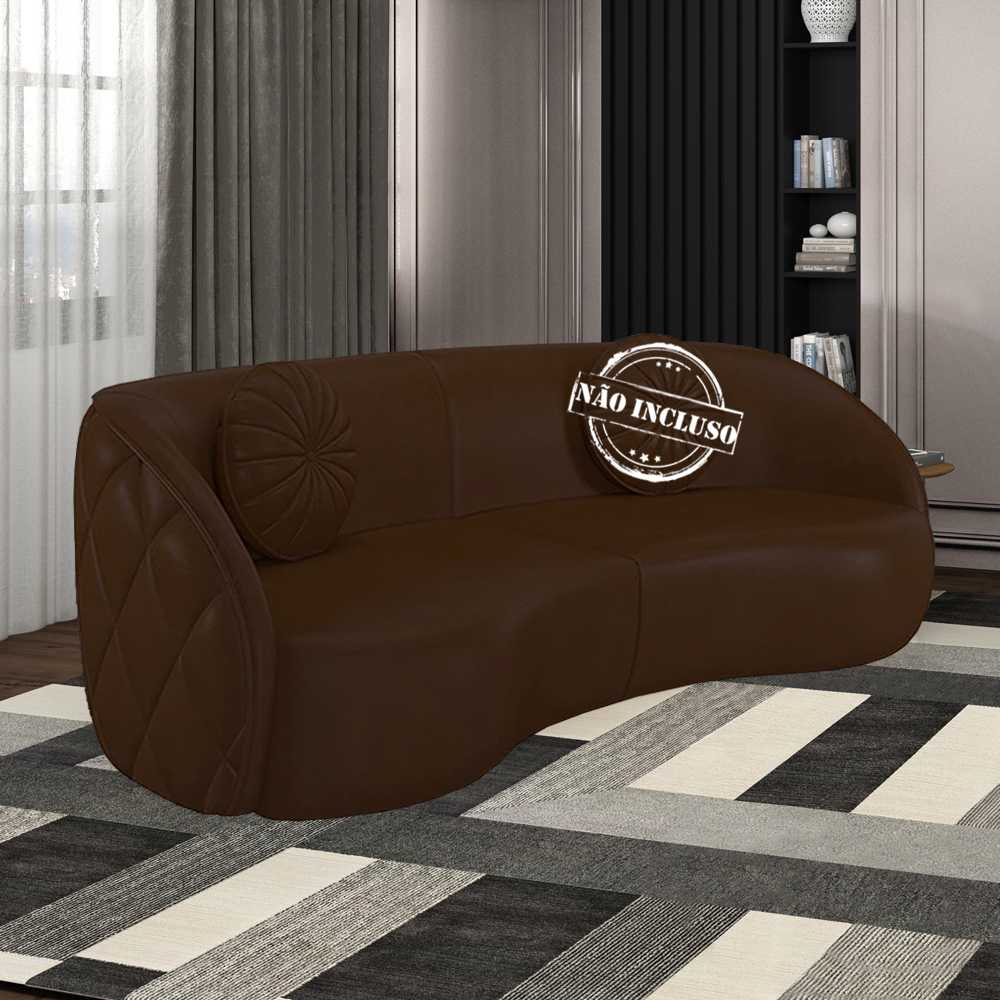 Sofa Decorativo 3 Lugares 240 cm Passion Corano TCS 721 Moll