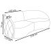 Sofa Decorativo 4 Lugares 318 cm Passion Corano TCS 721 Moll