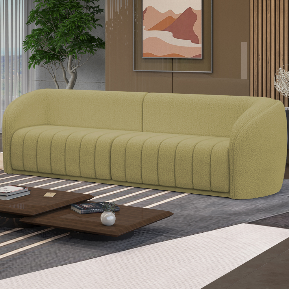 Sofa Decorativo 4 Lugares 332 cm Memphis Boucle TCE 1002 Moll