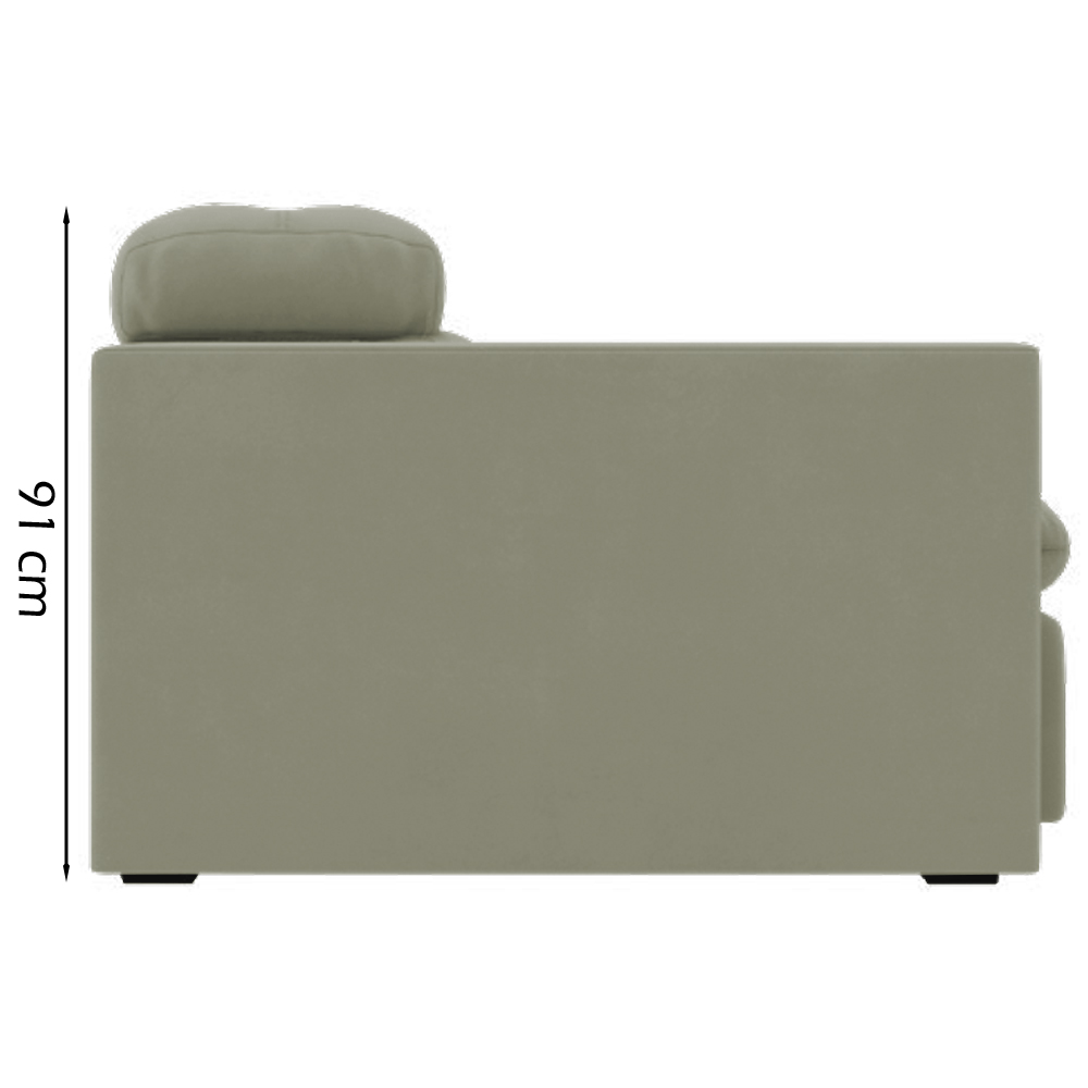 Sofa Retratil E Reclinavel 3 Lugares 218 cm Eldorado SL 940 Veludo Moll