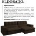 Sofa Retratil E Reclinavel 3 Lugares 218 cm Eldorado SL 942 Veludo Moll