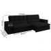 Sofa Retratil E Reclinavel 3 Lugares 218 cm Eldorado SL 944 Veludo Moll