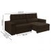 Sofa Retratil E Reclinavel 3 Lugares 218 cm Evidence SL 942 Veludo Moll