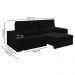 Sofa Retratil E Reclinavel 3 Lugares 218 cm Evidence SL 944 Veludo Moll