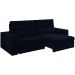 Sofa Retratil E Reclinavel 3 Lugares 218 cm Evidence SL 948 Veludo Moll