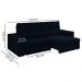 Sofa Retratil E Reclinavel 3 Lugares 218 cm Evidence SL 948 Veludo Moll