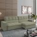 Sofa Retratil E Reclinavel 3 Lugares 246 cm Eldorado SL 940 Veludo Moll