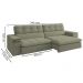 Sofa Retratil E Reclinavel 3 Lugares 246 cm Eldorado SL 940 Veludo Moll