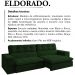 Sofa Retratil E Reclinavel 3 Lugares 246 cm Eldorado SL 947 Veludo Moll