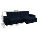 Sofa Retratil E Reclinavel 3 Lugares 246 cm Eldorado SL 948 Veludo Moll