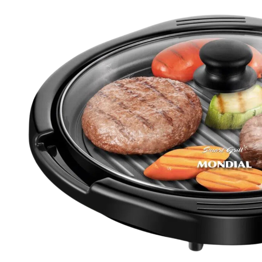 Churrasqueira Elétrica Preta Smart Grill G-04 Mondial 110V