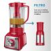 Liquidificador Turbo Vermelho/Inox 1000W 12 Velocidades Mondial 220V