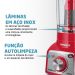 Liquidificador Turbo Vermelho/Inox 1000W 12 Velocidades Mondial 220V