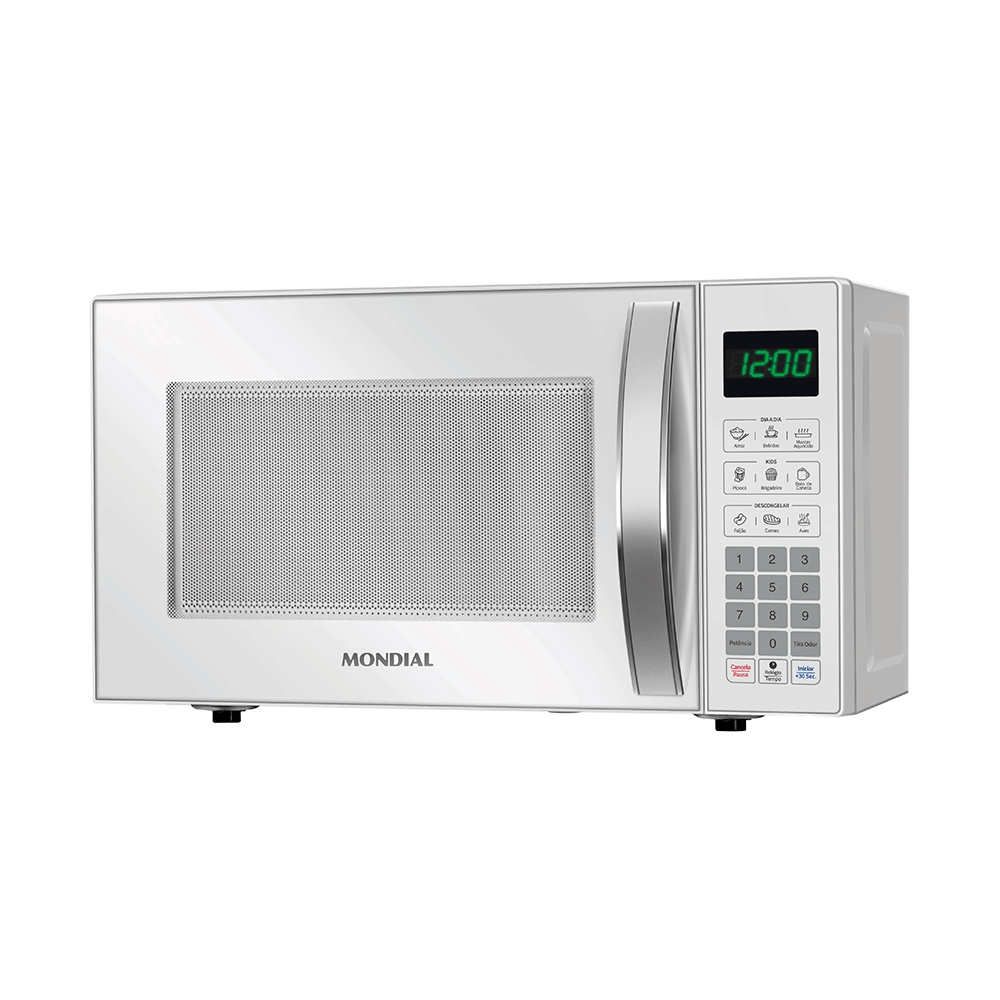 Micro-Ondas Mondial 21L, 1.200W, MO-01-21-W, Branco 220V