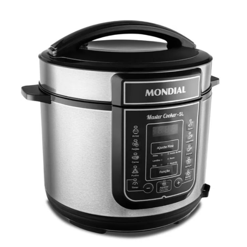 Panela De Pressão Elétrica Digital Master Cooker 5 Litros 900w Mondial 110V