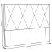 Cabeceira King 195cm Decorativa Lionel Corano Bege - Montanaris Decor