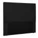 Cabeceira Solteiro 90cm Decorativa Lionel Corano Preto - Montanaris Decor